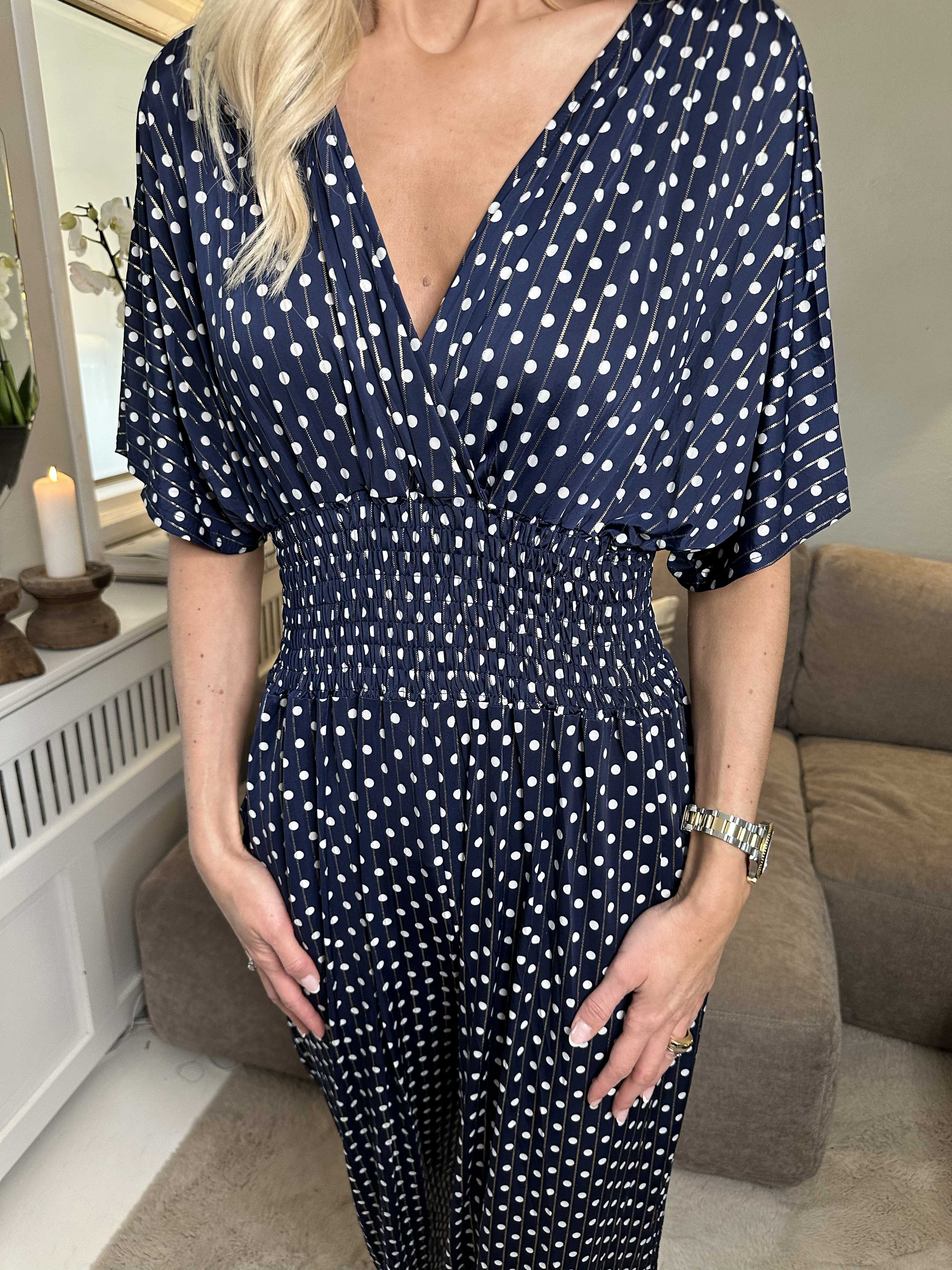 Pams Dot Jumpsuit - Jumpsuit med resår och prickar